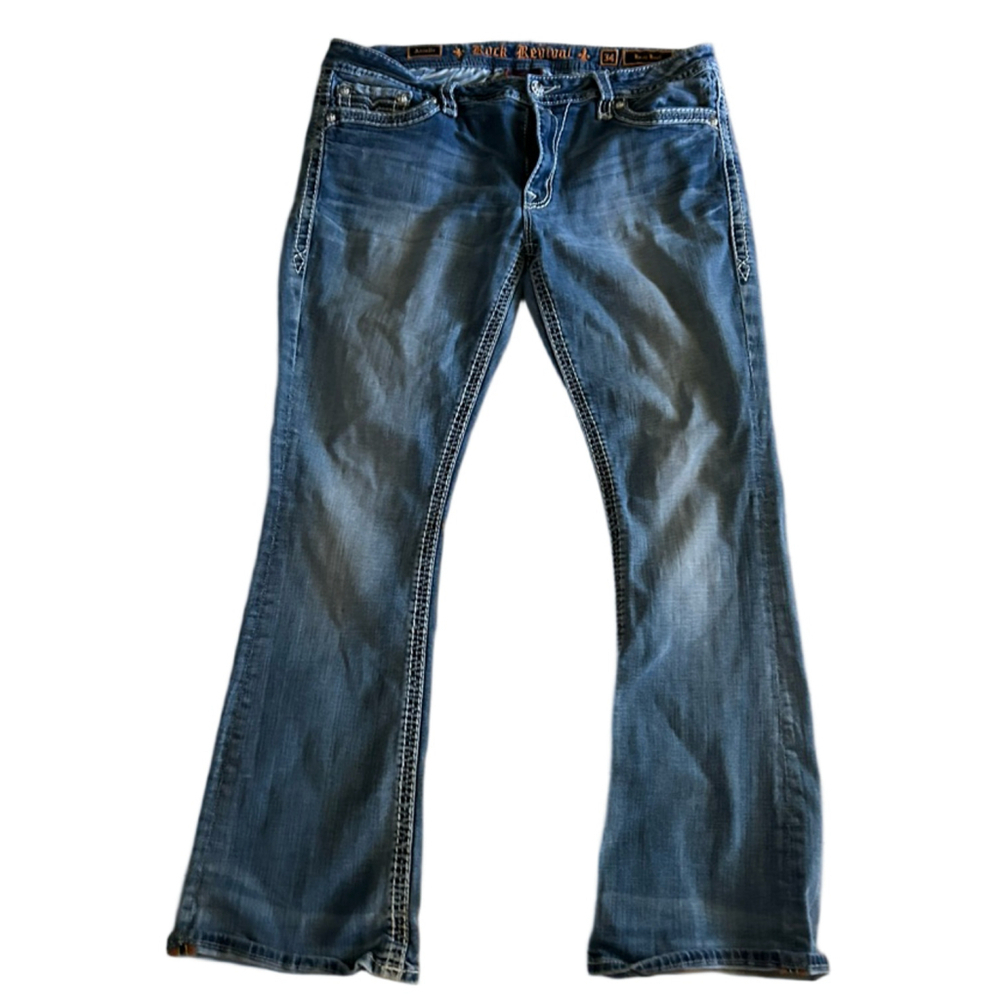 Rock revival jeans size 34 easy boot